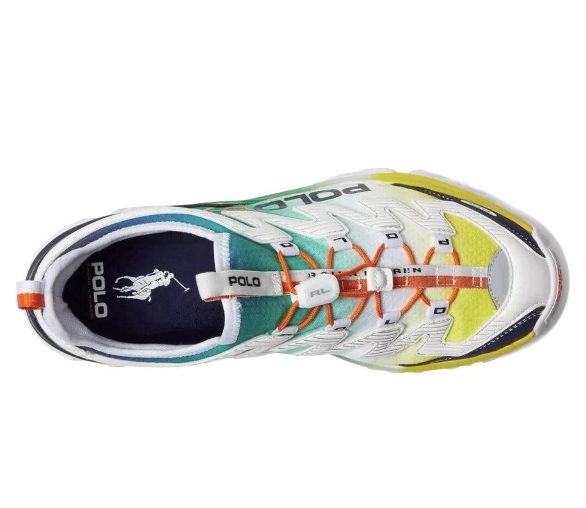 Polo Ralph Lauren P.RL NAVY GREEN YELLOW ORANGE Adventure 