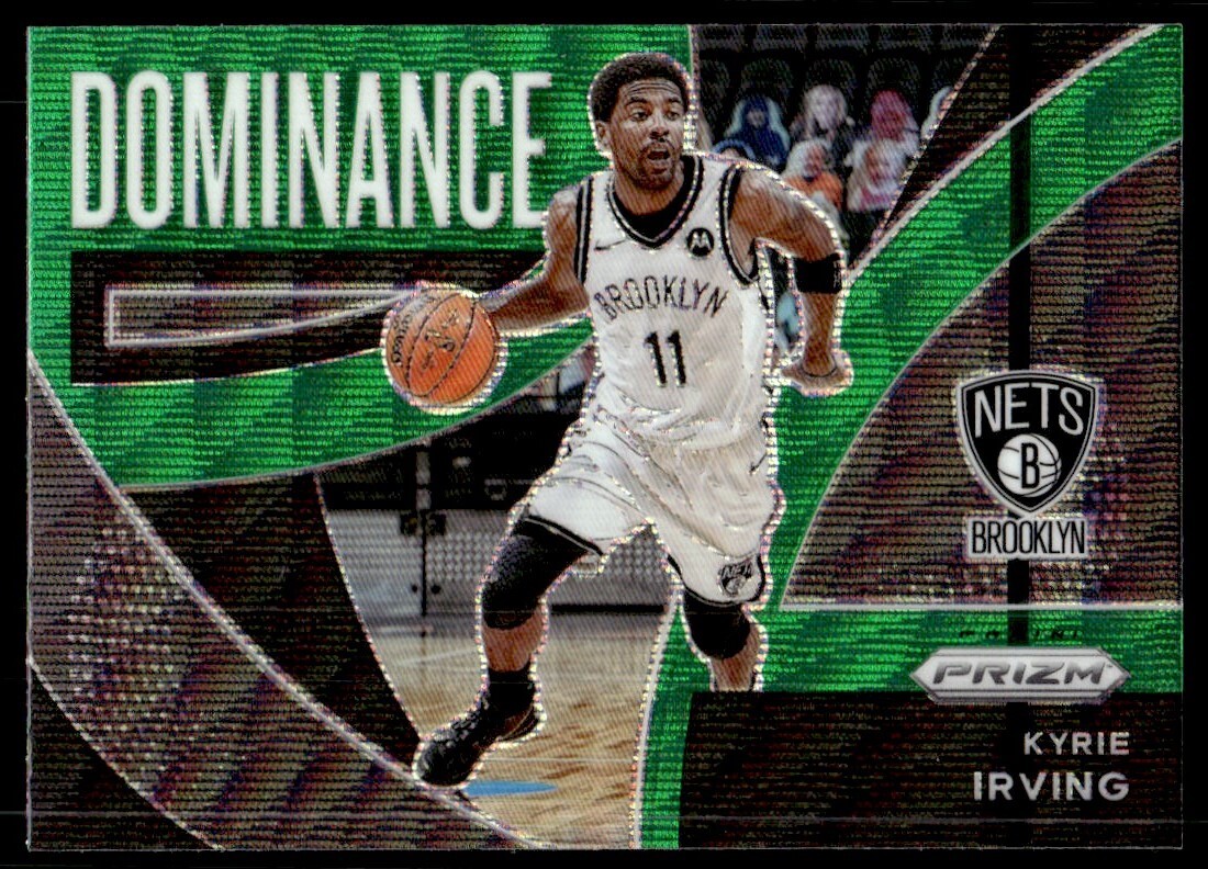2021-22 Panini Prizm Dominance Green Wave Kyrie Irving A1 #15