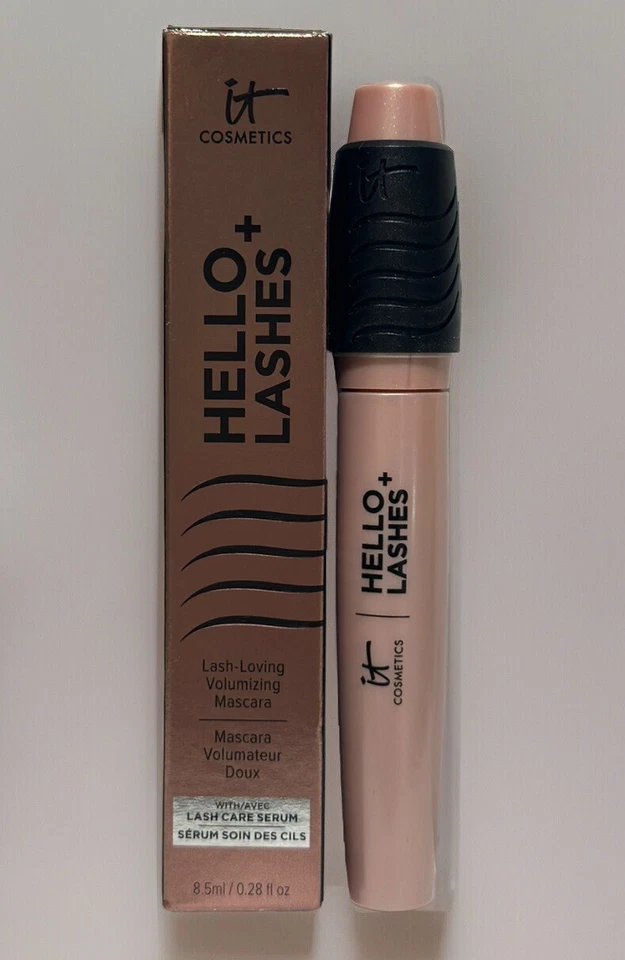 (2) It Cosmetics Hello Lashes+ Lash-Loving Volumizing Mascara Black-8.5ml - Image 3 of 4