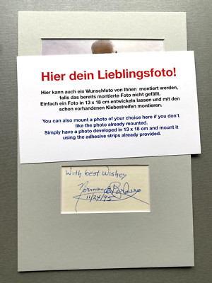 NORMAN BORLAUG ( 2004) Nobelpreis signed Passepartout 20x30 Autogramm