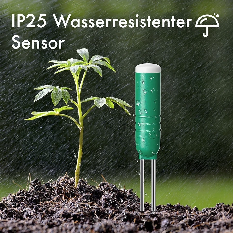 NEU 4in1 Feuchtigkeit Temperatur Licht Messgerät Sensor für Zimmer Balkon Garten - Bild 4 von 4