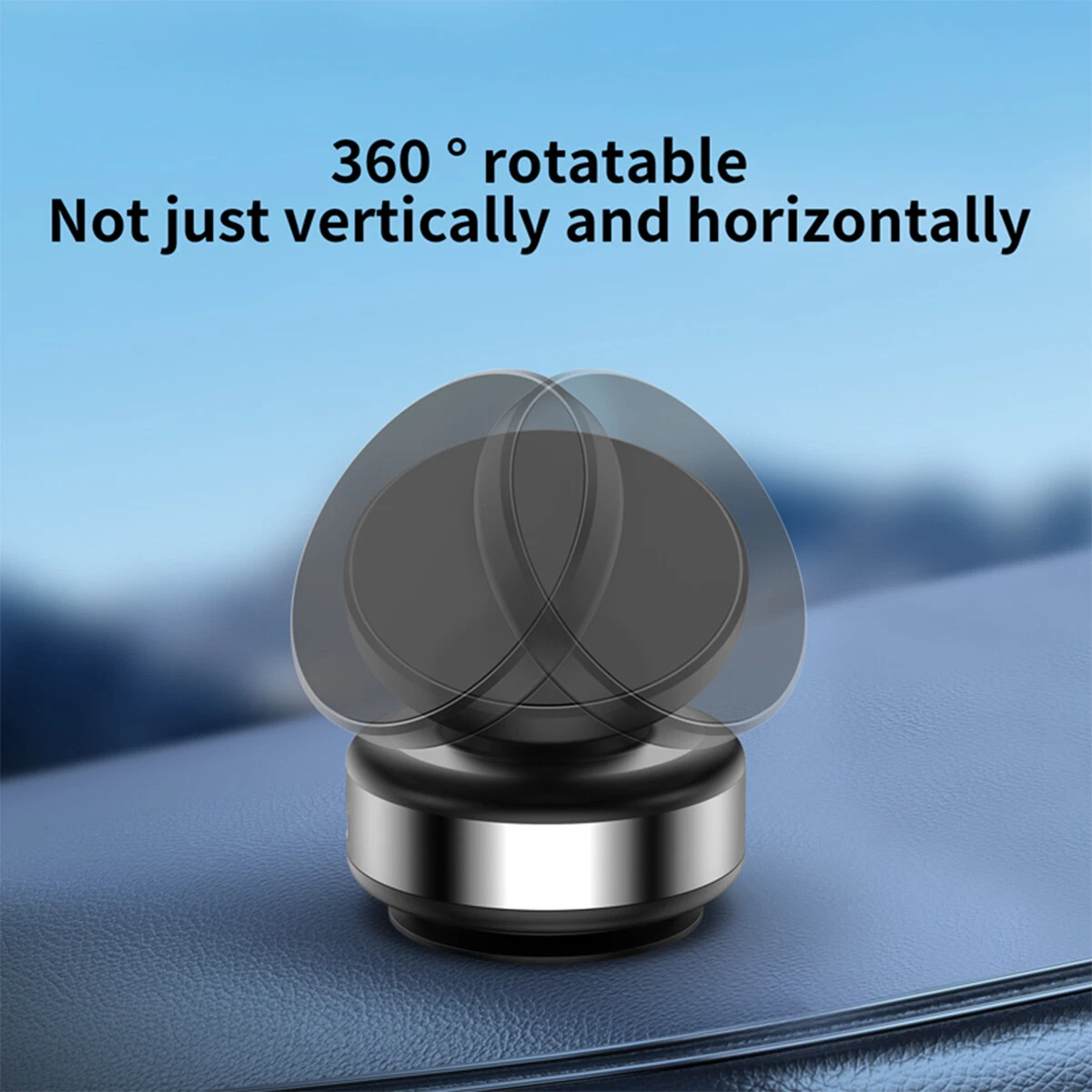 Electric Vacuum Magnetic Suction Cup Car Phone Holder Stand Mount 360° Rotation Electric Vacuum Magnetic Suction Cup Car Phone Holder Stand Mount 360° Rotation