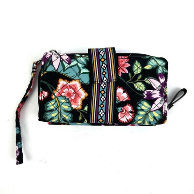 Vera Bradley Iconic Wallet Wristlet Combo Floral Vines Quilted