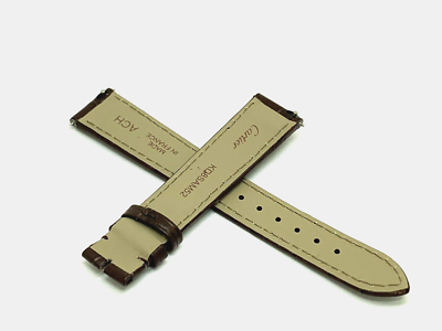 Cartier Women's Watch Replacement Band Brown Alligator Strap 16mm