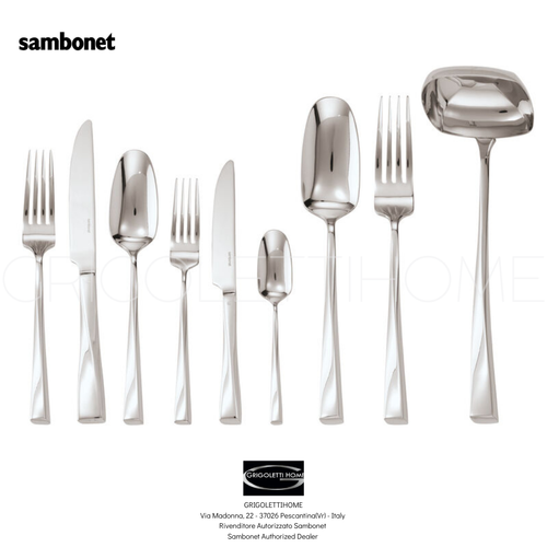 Sambonet - LINEA Q Monobloc - Couverts 72 Pièces X 12 Gens -20