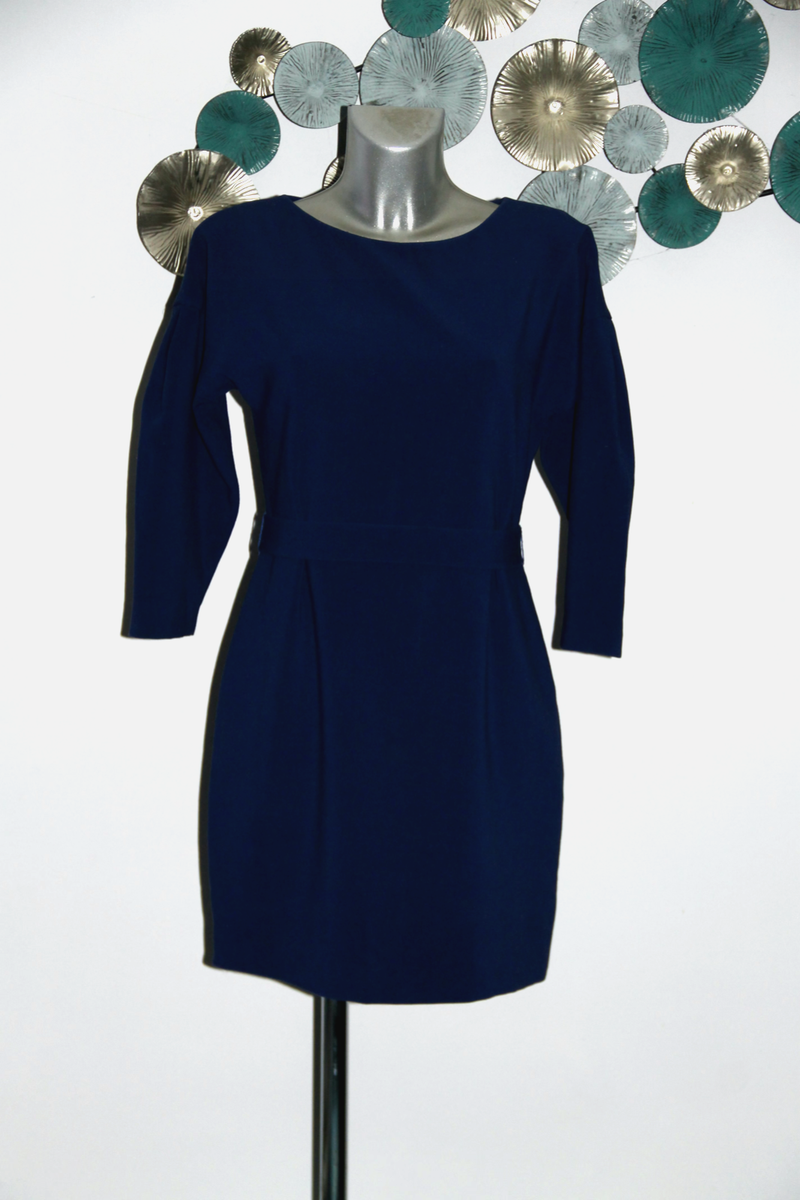Robe 100% Soie Bleu Royal Sandro Taille 1 (36 FR) - Excellent État Occasion