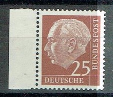 Federal Frg Heuss Minr 186 Dz 1 Lumogen Flawless Mint