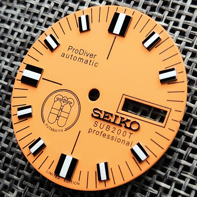 New PRO DIVER ORANGE DIAL DIVERS FOR SEIKO NH36 4R36 7S26 SKX007