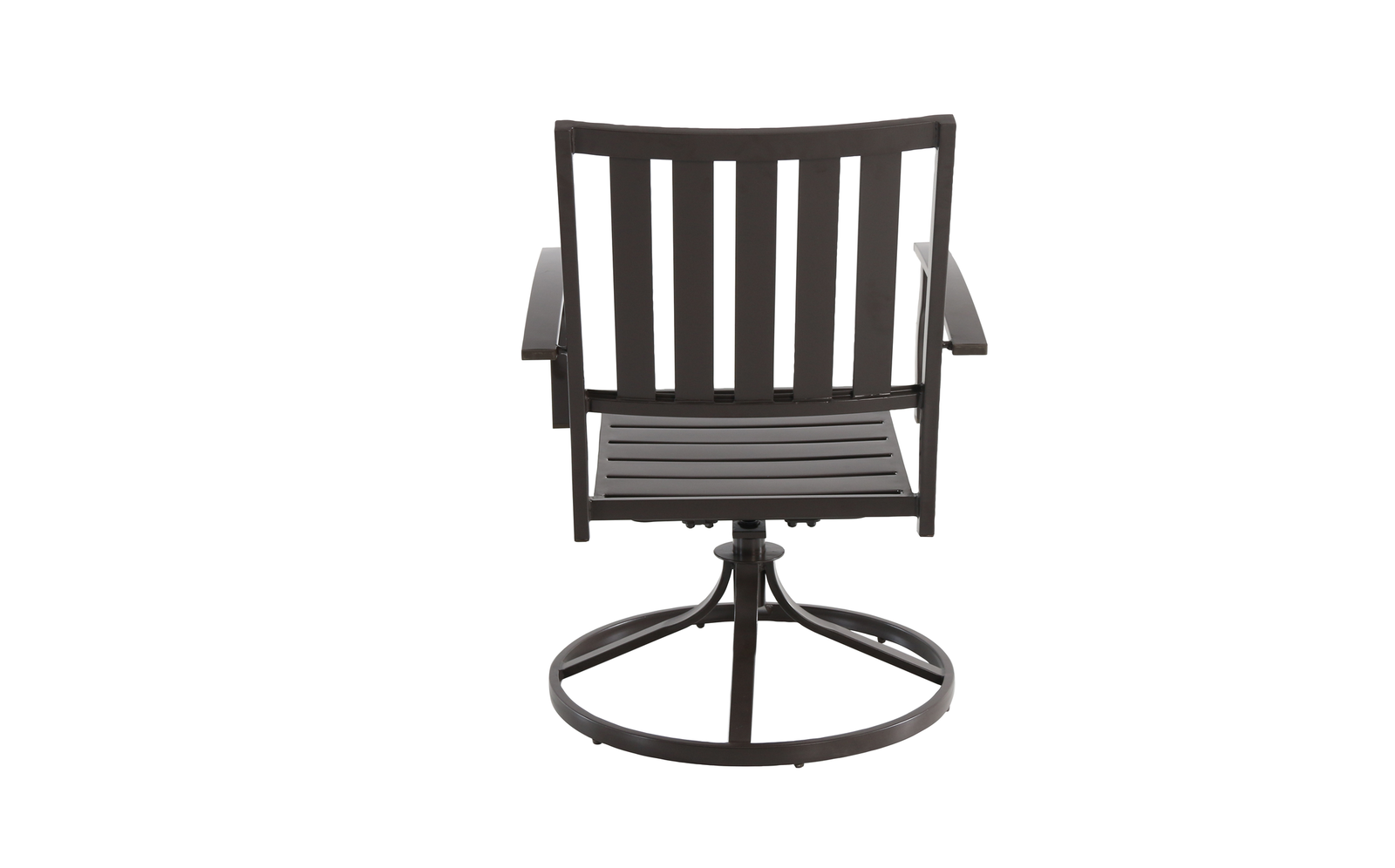 Camrose Farmhouse Brown Steel Outdoor Patio Swivel Chairs, Set of 2 eBay