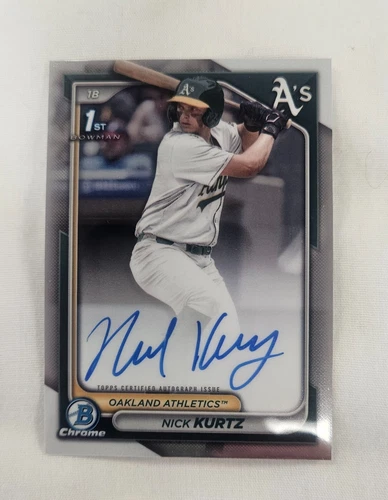 2024 Bowman Chrome Draft Nick Kurtz Auto #CPA-NK QTY