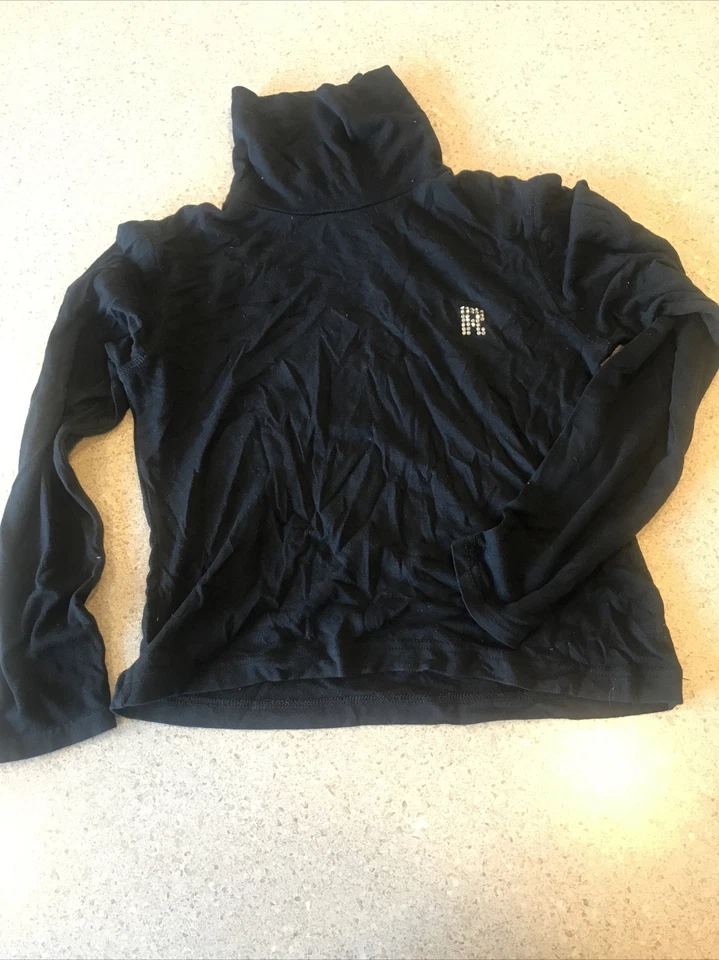 Sonia Rykiel Negro Embellecido Cuello Tortuga Niñas 8 Foto 2 de 4