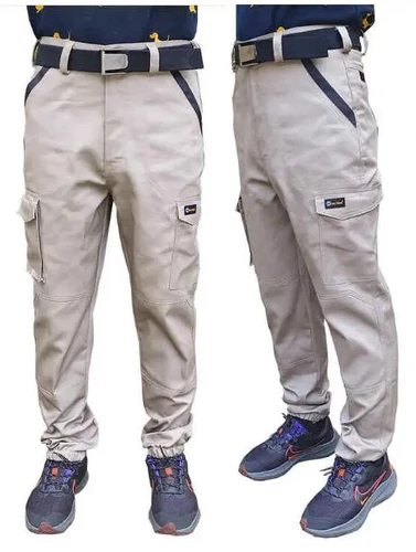 Men Multi-Pocket Cargo Pants Work Pants Wear-Resistant Pants Worker's Trousers - Picture 14 of 42