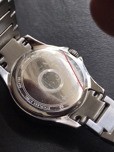 Ladies Genuine Bulova Diamond Gallery Black Mop Designer Watch 96P153 - Picture 7 of 16