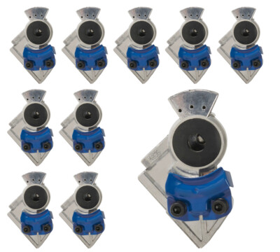 10 Pcs 37 Degree Angle Blue Service Aluminum Glad Hand for Semi Trucks, Trailers