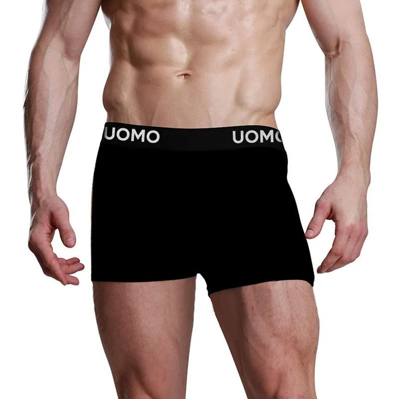 12 Pezzi Boxer Uomo Mutande Cotone Elasticizzato Intimo Nero Grigio Blu Tortora - Immagine 2 di 3