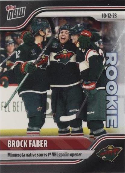 2023-24 Topps Now NHL Stickers - Brock Faber #9 - 1 of 1