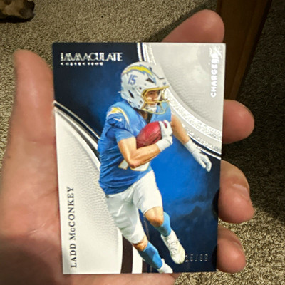 Panini 2025 Immaculate Collection Ladd McConkey #18 Los Angeles Chargers /99