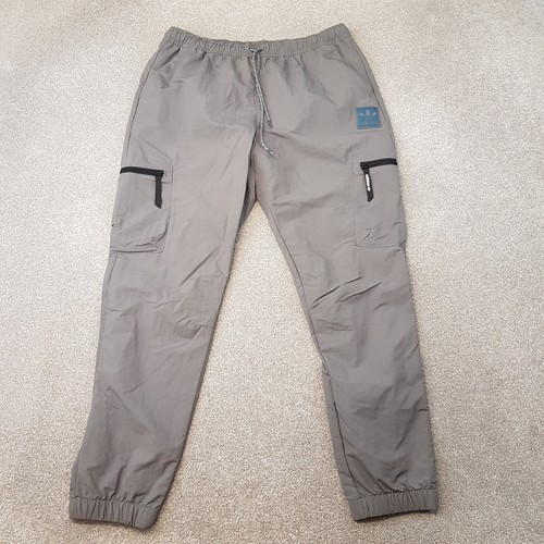 Adidas Mens Tracksuit Bottoms Large Grey Cargo Technical Pants Originals SST