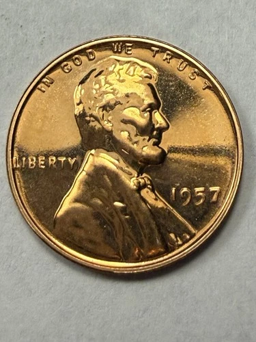 ** 1957 PROOF LINCOLN CENT  (UPGRADE THAT SPOT IN YOUR SET) PRICED TO SELL 🔥 **