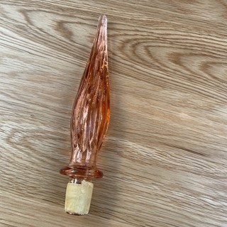 Empoli Glass Stopper peach no chips or cracks