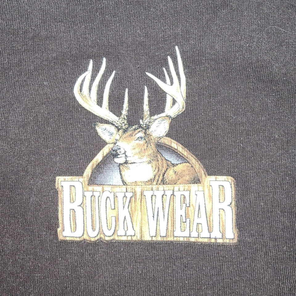 Women's Buck Wear Hunting Love at First Sight T-Shirt Brown Pink Deer XL Cotton - Image 4 of 4