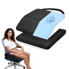 Memory Foam Post Hip Surgery Cushion Adjustable Height Hip Replacement Recove...