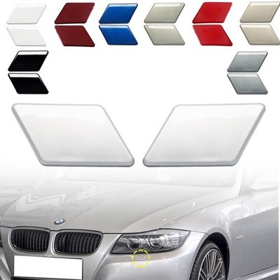 2PCS Front Bumper Headlight Washer Cover Cap For BMW 3 Series E90 E91 2009-2012