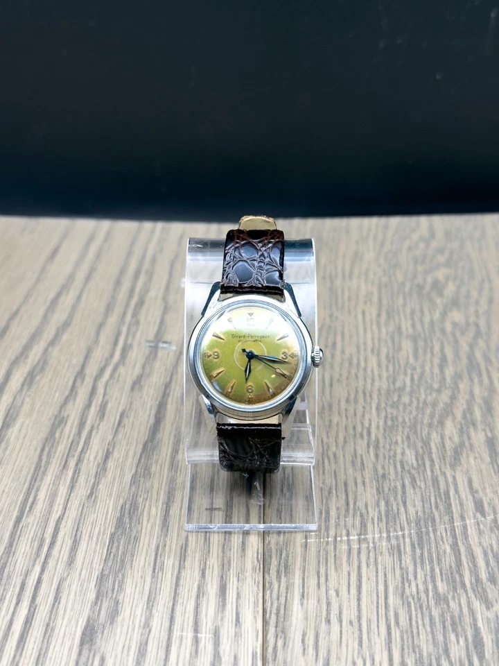Girard‐Perregaux Gyromatic | 恢复 | 绿色 Patina 表盘 | 自动 | 复古 — 第 2/4 张图片