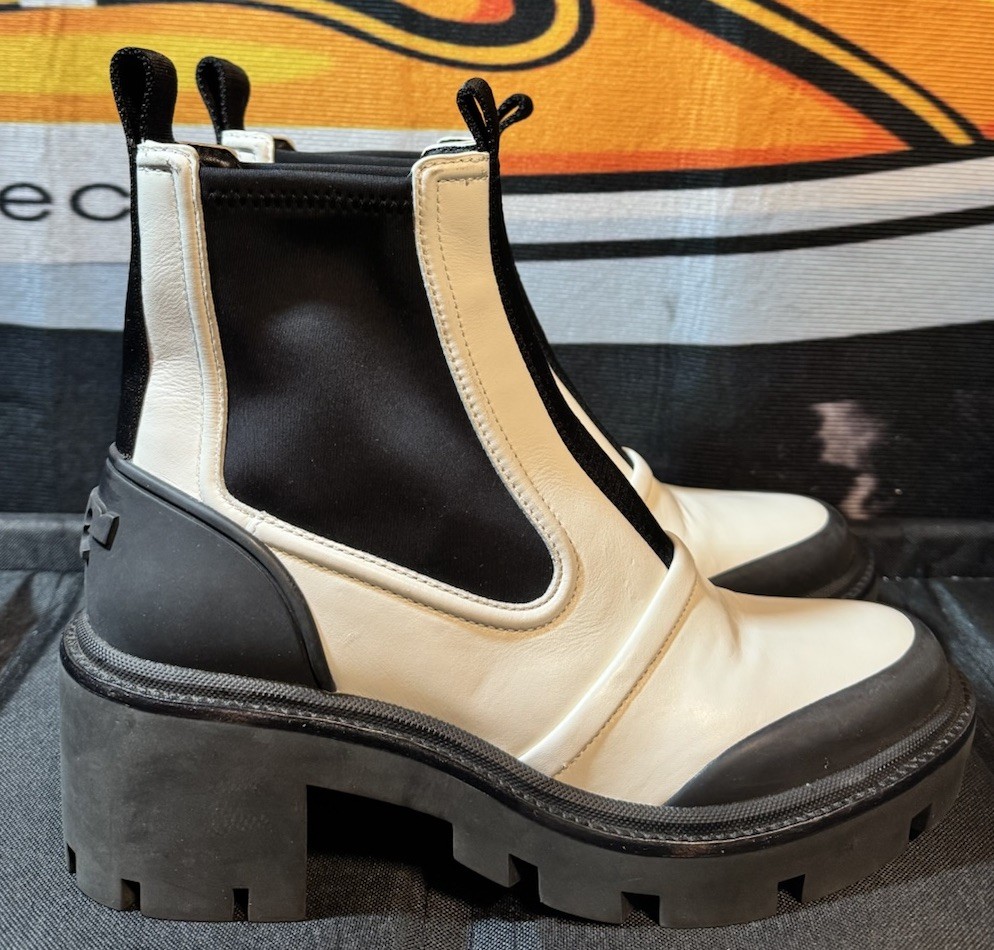 SAOLA Stivaletti donna Tory Burch Chelsea suola a strappo taglia 8 5