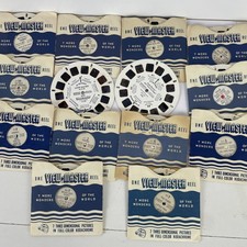 lot of 14 of One View master Reels Snow White Bambi Aladdin Vintage