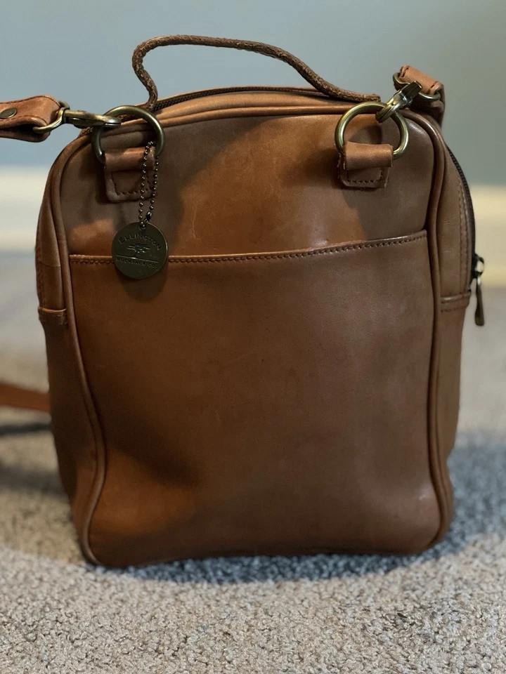 Ellington Vintage Leather Crossbody Bag Tan Sturdy  - Imagem 3 de 4