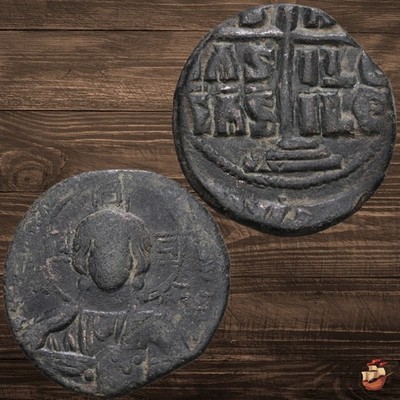 GORGEOUS Anonymous follis coin (Class B) Romanus III Romanos III @z820