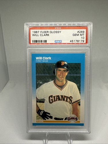 Will Clark #269 1987 Fleer Glossy card