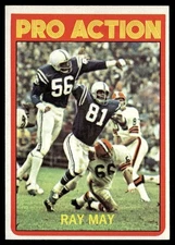 1972 TOPPS RAY MAY BALTIMORE COLTS #262 DP24