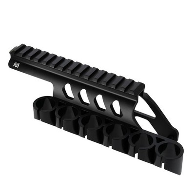 Side Saddle Shotgun Shell Holder V2 | 12 Gauge with Remington 870/TAC-14/1100...