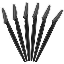 6 Pcs Black Eyebrow Razor, Face Razors Multipurpose, Facial Razors for Women Men