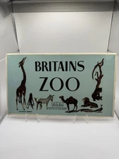 EXTREMELY RARE Shop Display Sign | Britains Zoo | W Britain | Metal w/Cardboard