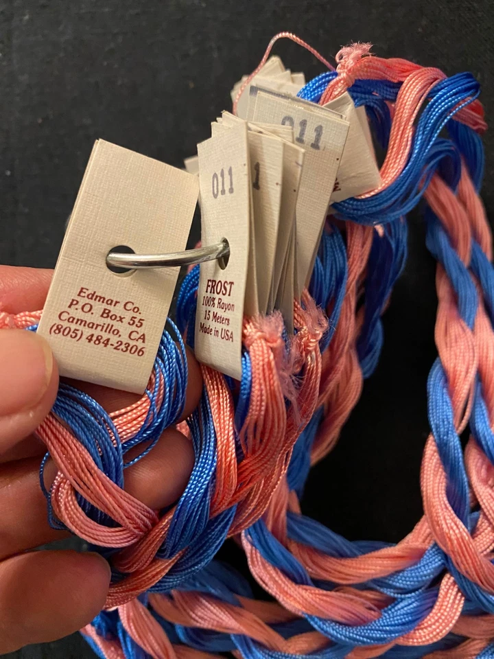 Lot of 15 Skeins Edmar Frost Embroidery Threads 100% Rayon 15 Meters Each - Image 4 of 4