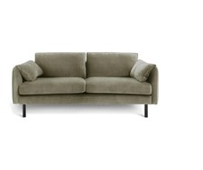 3 Seater Velvet Olive Velvet Sofa Habitat Bexley - Ex Display Unboxed *Marks