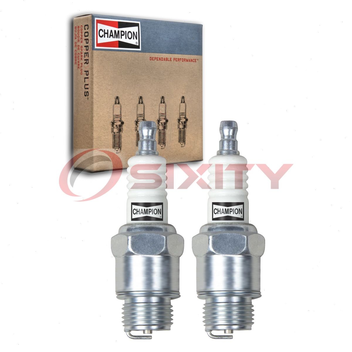 2 pc Champion Industrial Spark Plugs for 1906 Oldsmobile Model L Ignition le