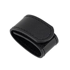 TACNEX Genuine Leather Belt Keeper 1 3/8" - 1 1/2" Wide Men's 2 pcs, Black 