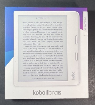 Kobo Libra 2 32 GB WiFi 7 inch eBook Reader - White for sale
