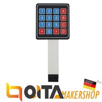 4X4 Matrix Array 16 Keypad Tastenfeld Membrane Folientastatur Arduino Raspberry
