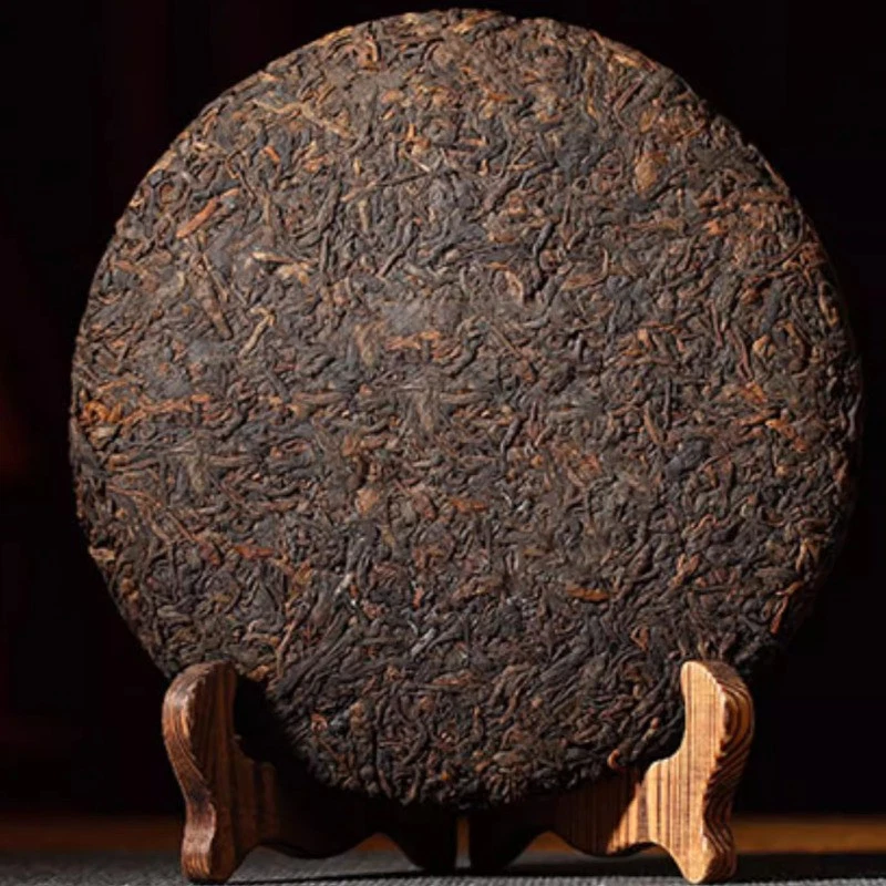 357g Royal Tribute Tea Qizi Cake Tea 2020 Pu'er Ripe Tea Cake Chen Nian Old Tea - Image 2 of 4