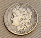 1881 US Morgan Silver Dollar