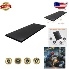 Heavy Duty 1/4" Hot Rolled Steel Sheet 12x24" A36 Weldable Metal Plate