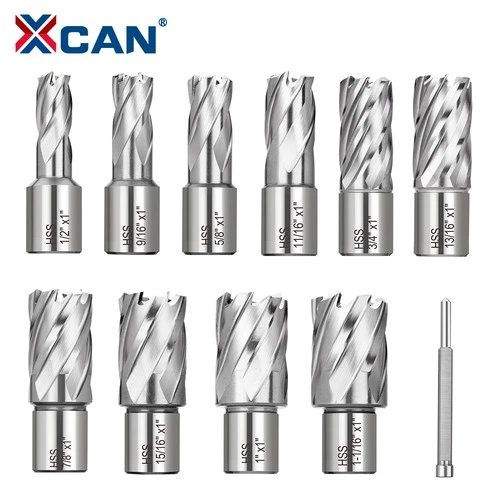 Annular Cutter Set 1/2'' 1-1/16'' HSS Magnetic Drill Press 1” 2'' Mag Drill Bits