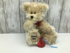 Hershey 2002 Bear, Collectible Hershey Plush Bear, Valentines Bear With Red Kiss