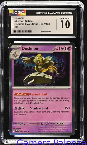 Dusknoir graded CGC 10 for sale on eBay