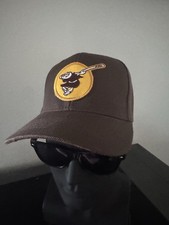 RETRO CLASSIC SAN DIEGO PADRES LOGO ADULT SIZE BROWN ADJUSTABLE STRAP HAT NEW